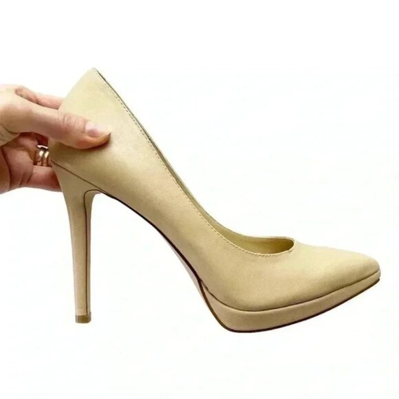 BCGBeneration Pumps Pointy Toe High Heel Platform Stilettos Nude Court Shoes 7 - Picture 16 of 16